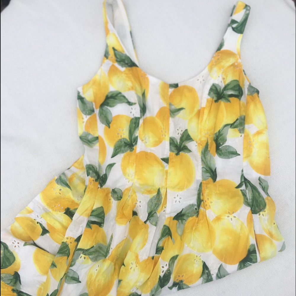 Lemon Print Dress